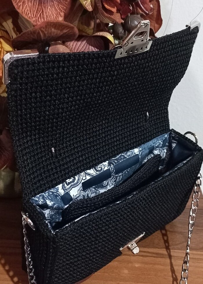 El örgüsü makrome çanta. - Görsel 2