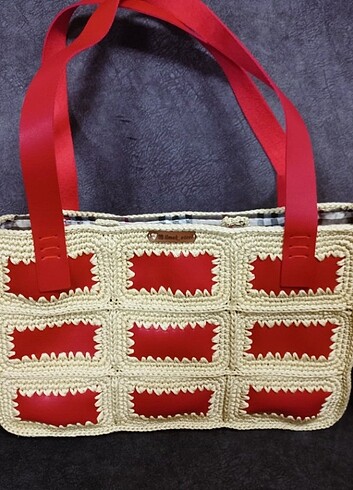 Omuz çantası. El örmesi - Görsel 5