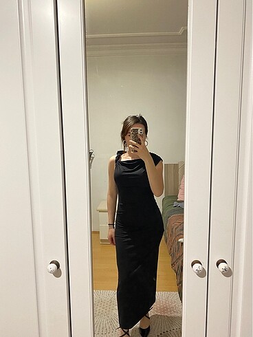 H&M kol detaylı elbise