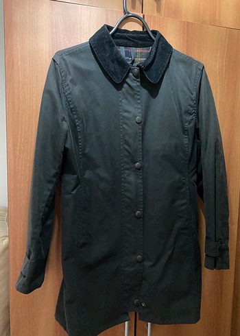 Barbour sıyah renk 10 beden yağlı ceket - Görsel 3