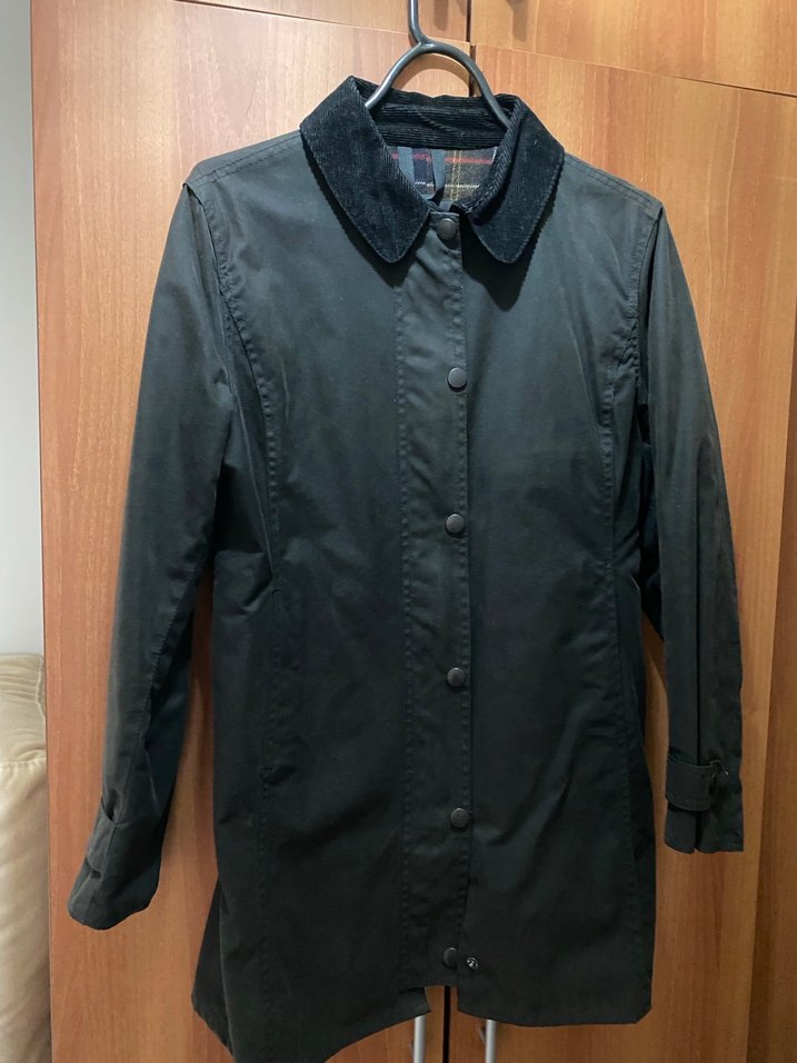 Barbour sıyah renk 10 beden yağlı ceket - Görsel 3