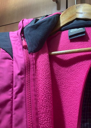 Jack wolfskin Kadın Pembe Kapüşonlu Uzun Kollu 3 in 1 sugeçirmez - Görsel 2