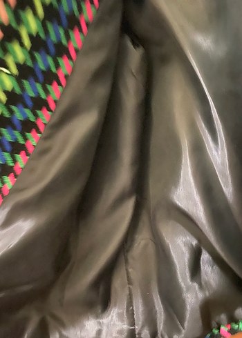 Renkli Düğmeli Midi Kadın Ceket m beden - Görsel 4