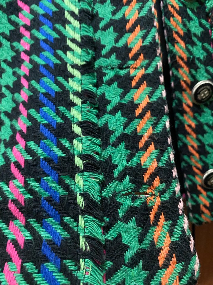 Renkli Düğmeli Midi Kadın Ceket m beden - Görsel 3