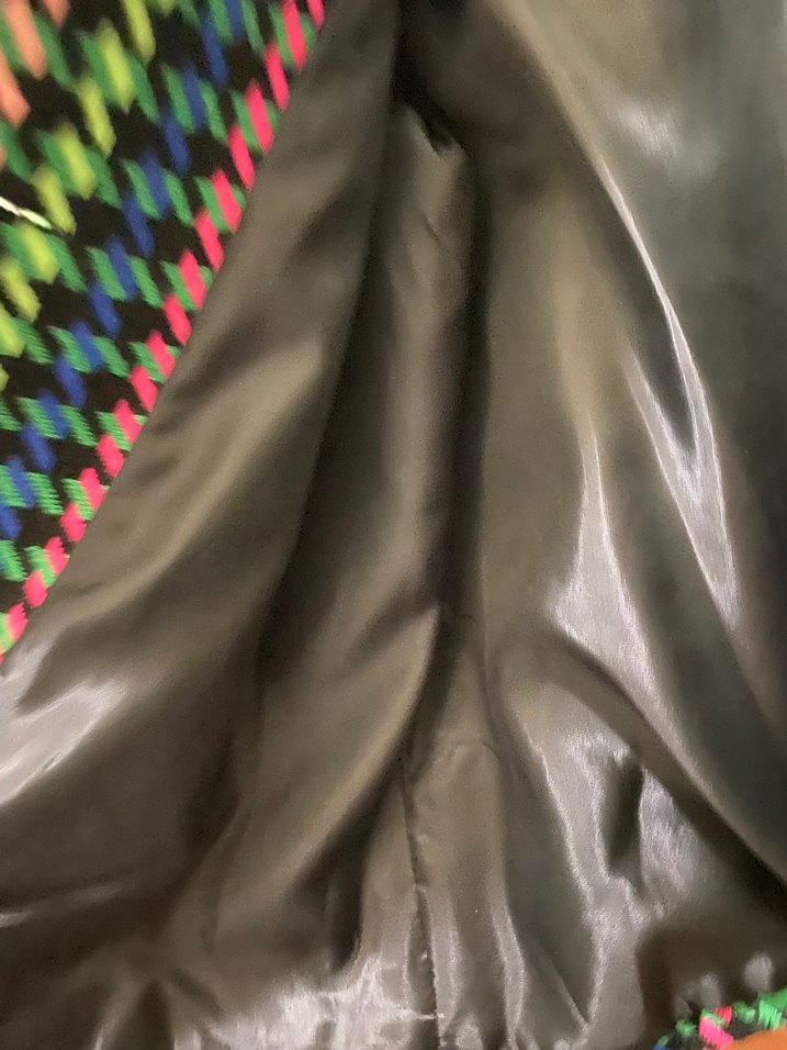 Renkli Düğmeli Midi Kadın Ceket m beden - Görsel 4