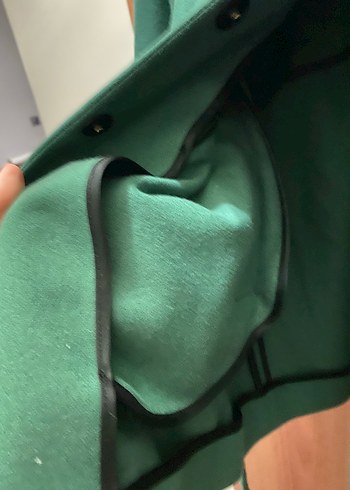 Beymen club yeşil ince palto s beden yarasa kol - Görsel 3