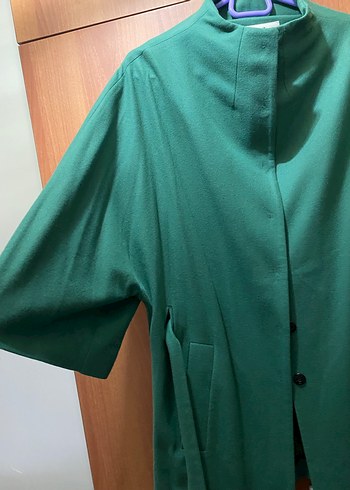 Beymen club yeşil ince palto s beden yarasa kol - Görsel 2