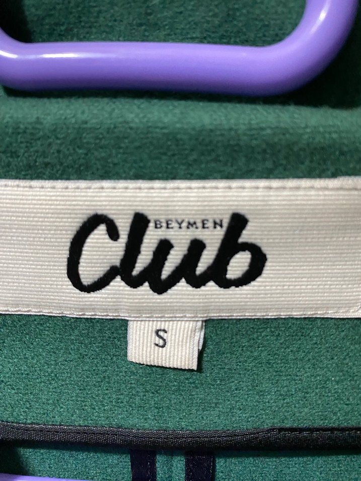 Beymen club yeşil ince palto s beden yarasa kol - Görsel 4