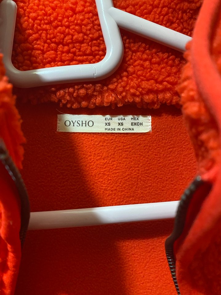 Oysho turuncu Fermuarlı Kadın Polar Ceket xs beden - Görsel 3