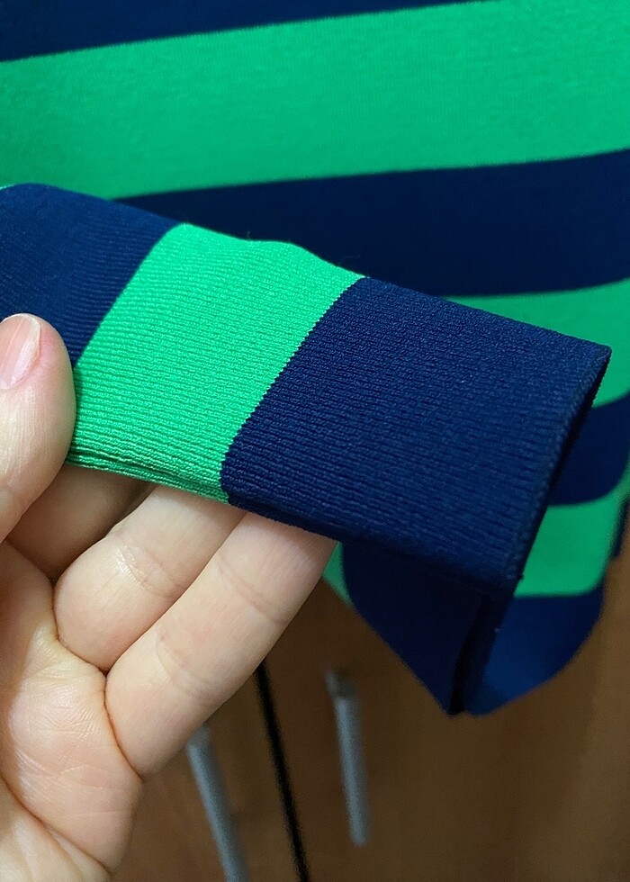 Vakkorama triko çizgili etek s beden - Görsel 2