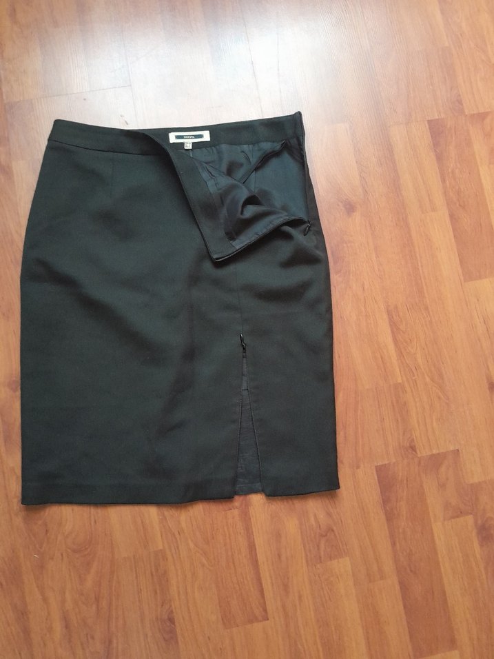 ipekyol Siyah Düz Midi Kalem Etek - Görsel 4