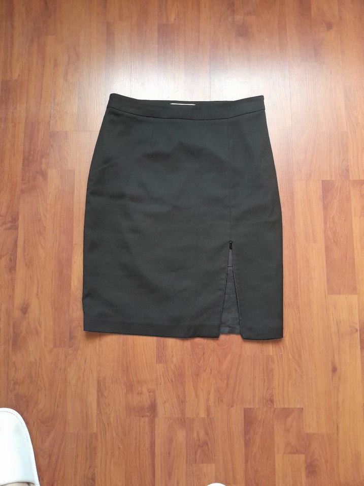 ipekyol Siyah Düz Midi Kalem Etek - Görsel 2