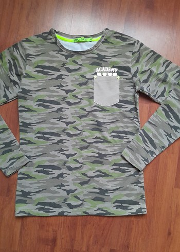 Kamuflaj Desenli Uzun Kollu Sweatshirt - Görsel 3