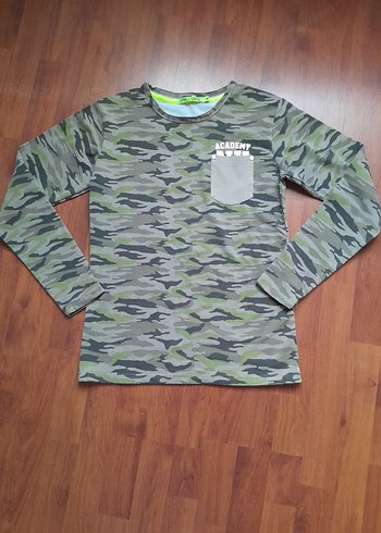 Kamuflaj Desenli Uzun Kollu Sweatshirt - Görsel 2