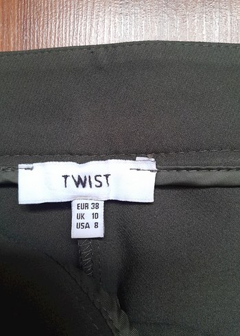 twist marka haki i Yeşil Kadın Kumaş Pantolon - Görsel 3