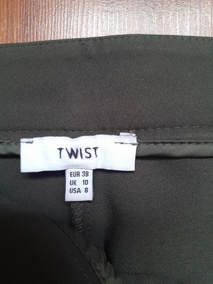 twist marka haki i Yeşil Kadın Kumaş Pantolon - Görsel 3