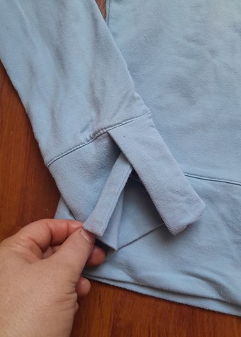 Reebok Mavi Kadın Sweatshirt - Uzun Kollu, Spor - Görsel 3