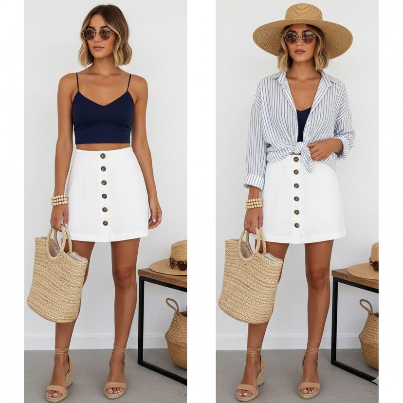 h&m marka mini etek - Görsel 2