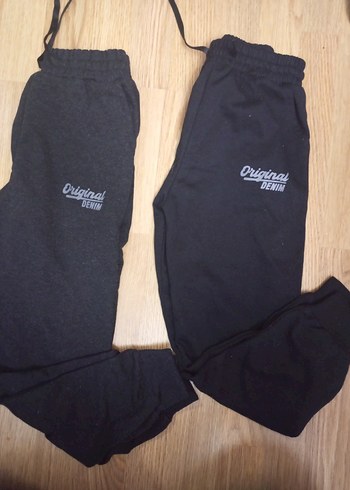 Erkek Siyah Rahat Kesim Sweatpant