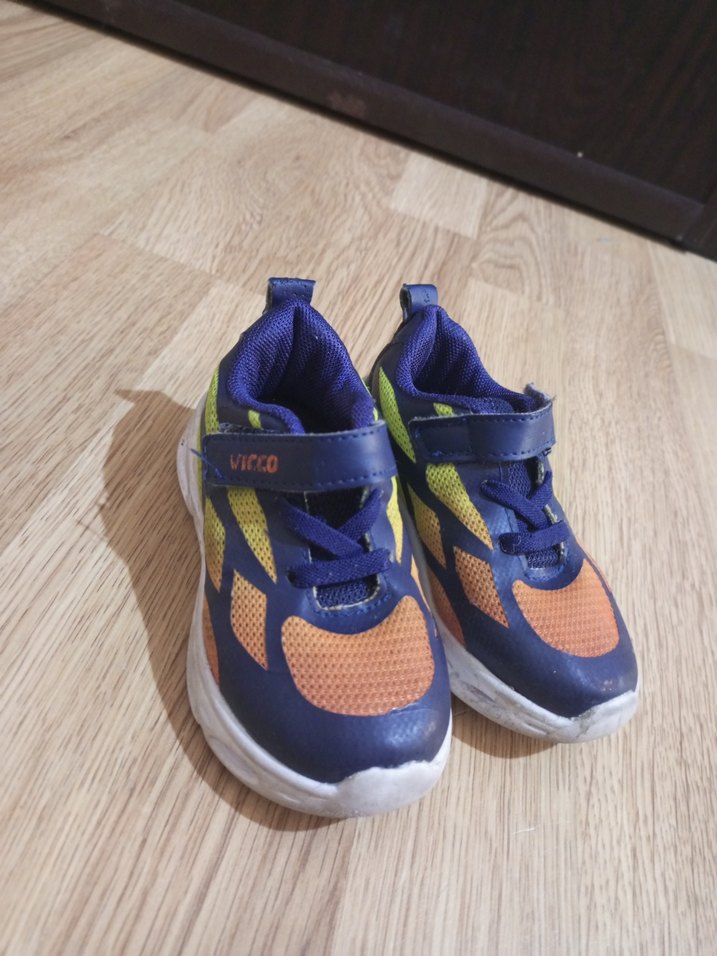 Renkli Erkek Çocuk Spor Ayakkabı Velcro - Görsel 3