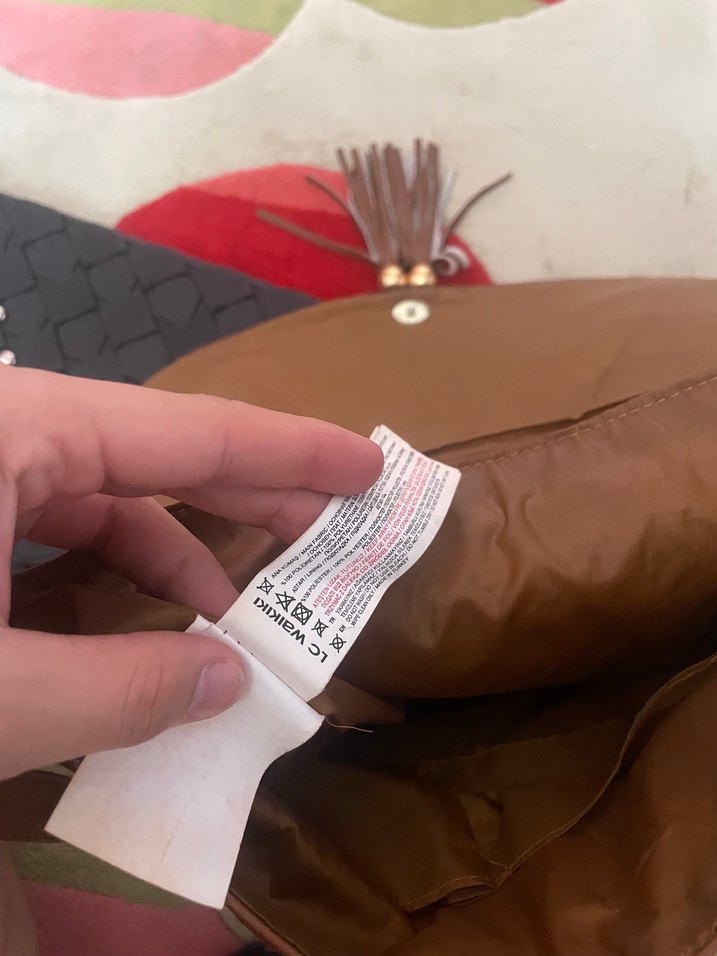 Siyah Nakışlı Fermuarlı Kadın Portföy Çanta - Görsel 3