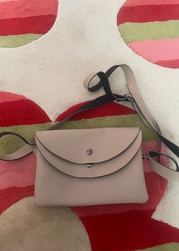 Deri Kadın Omuz Çantası 3 adet farklı renkte - Görsel 5