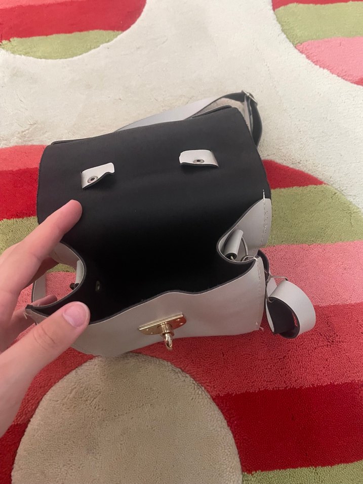 Deri Kadın Omuz Çantası 3 adet farklı renkte - Görsel 4