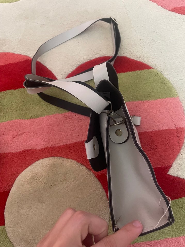 Deri Kadın Omuz Çantası 3 adet farklı renkte - Görsel 3