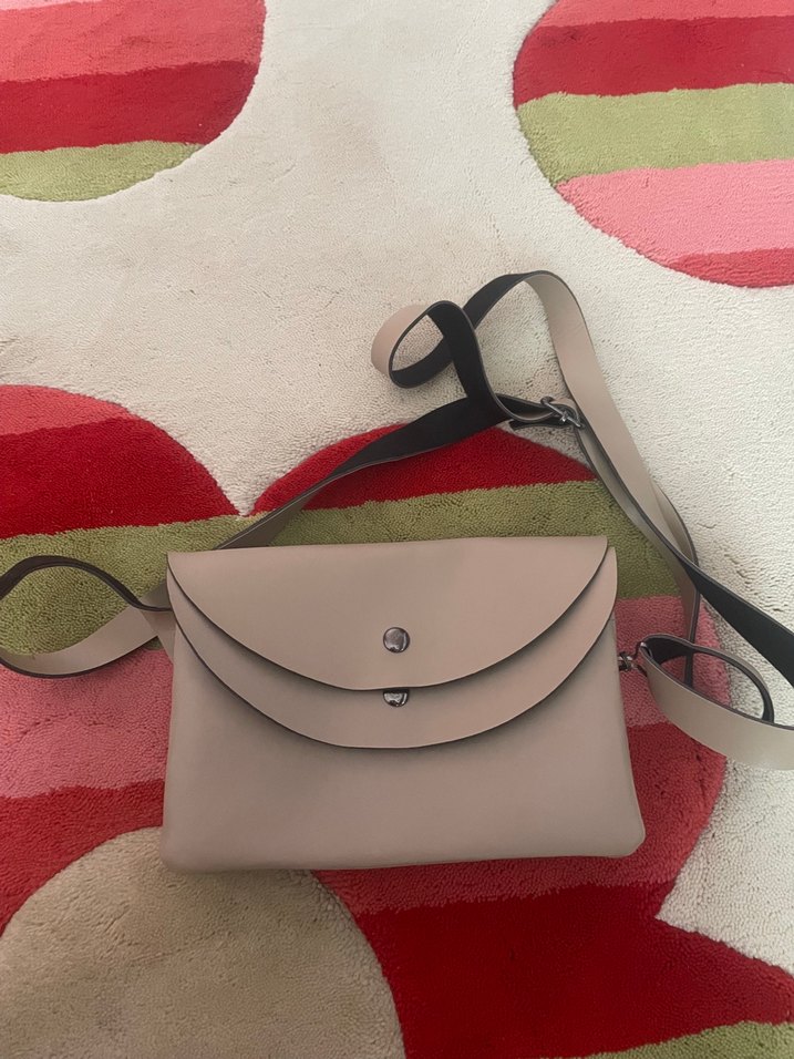 Deri Kadın Omuz Çantası 3 adet farklı renkte - Görsel 5