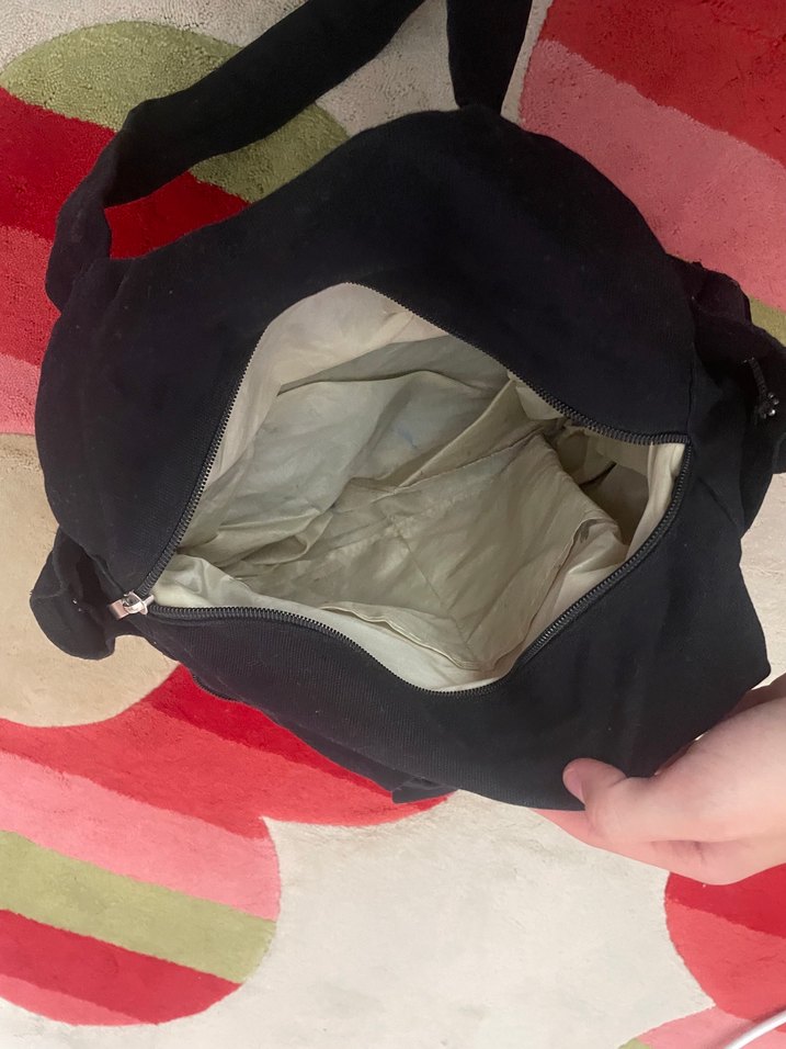 Siyah Baskılı Rock Punk Kadın Çanta - Görsel 5