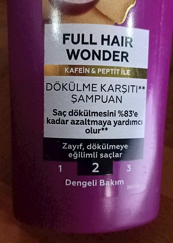Schwarzkopf Schwarzkopf Gliss Full Hair Wonder Dökülme Karşıtı Şampuan
