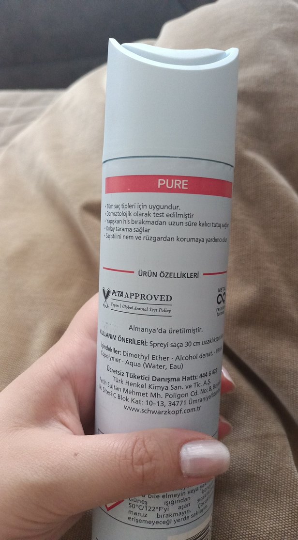 Schwarzkopf Taft Pure Saç Spreyi 4 - Görsel 3