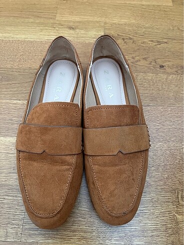 35 Beden camel Renk Zara Loafer
