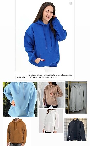 Pamuklu sweatshirt