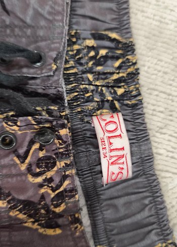 Gri Baskılı Erkek Midi Yüzme Şortu - Görsel 2