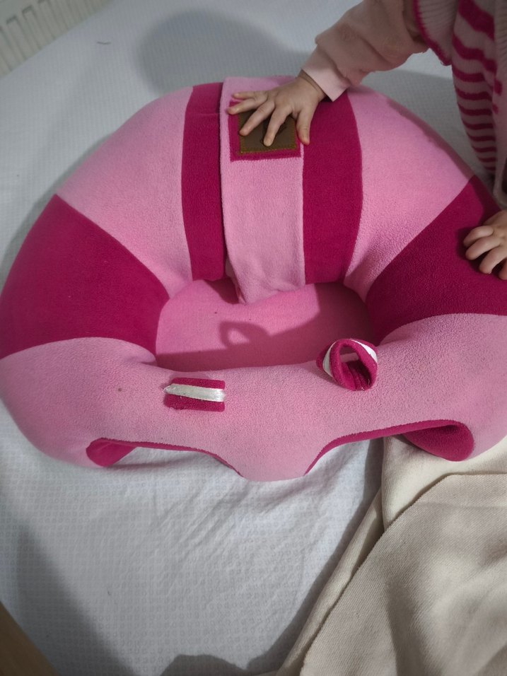 Pemb renk bebek oturma destek minderi - Görsel 2