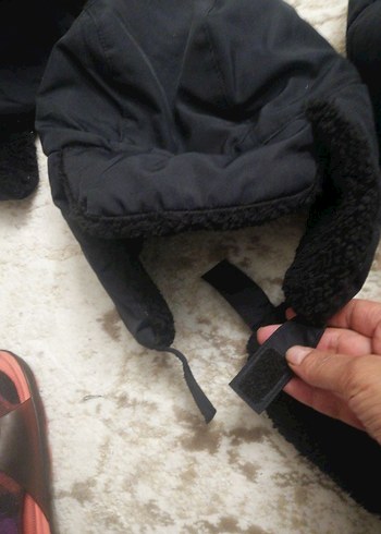 Erkek Çocuk Siyah Kürklü bere - Görsel 3