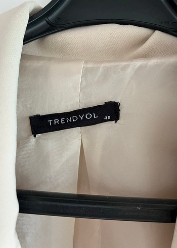 Bej Düğmeli Kadın Blazer Ceket - Görsel 2