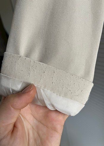 Bej Düğmeli Kadın Blazer Ceket - Görsel 5