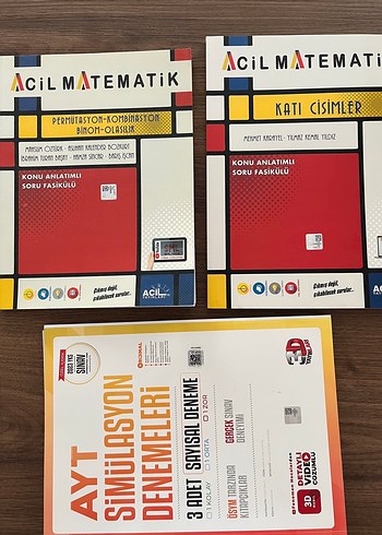 Acil Matematik Konu Anlatımlı Fasiküller ve AYT Denemeleri