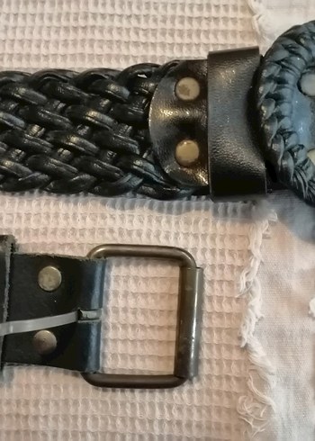 2 adet Siyah Deri Goth Tarzı Kadın Kemer - Görsel 2