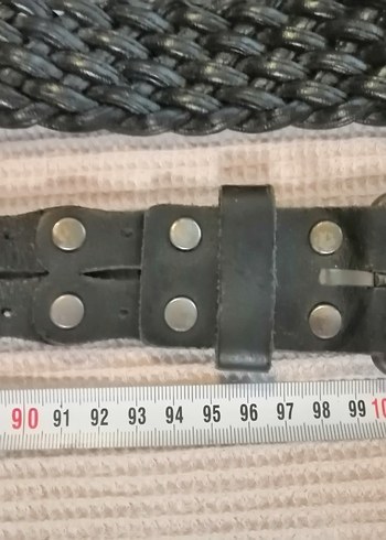 2 adet Siyah Deri Goth Tarzı Kadın Kemer - Görsel 4