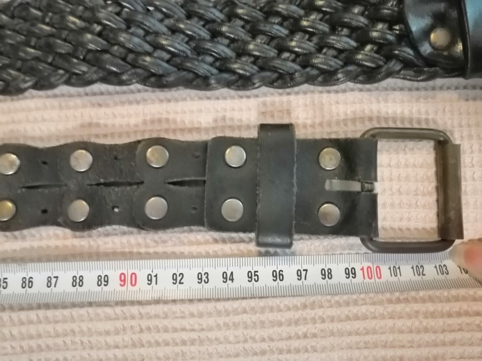 2 adet Siyah Deri Goth Tarzı Kadın Kemer - Görsel 4