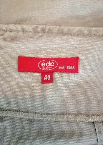 Bej %100 Pamuk Mini kot Etek - Görsel 7