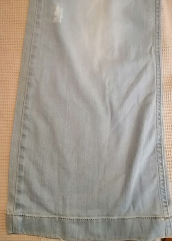 Bershka Buz mavisi Kadın Geniş Kesim Kot Pantolon
