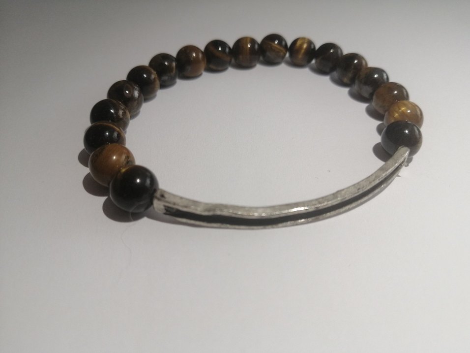 Kaplangözü Taşlı Minimalist Erkek Bileklik - Görsel 3