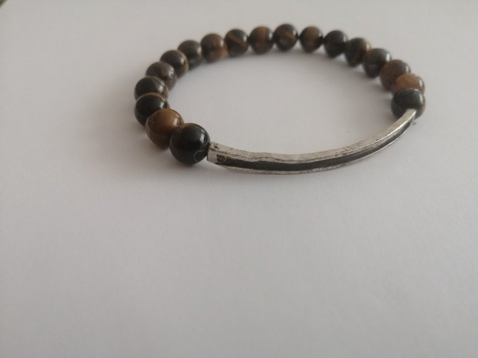 Kaplangözü Taşlı Minimalist Erkek Bileklik - Görsel 4