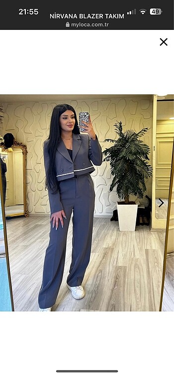 Nirvana Blazer Takım Siyah