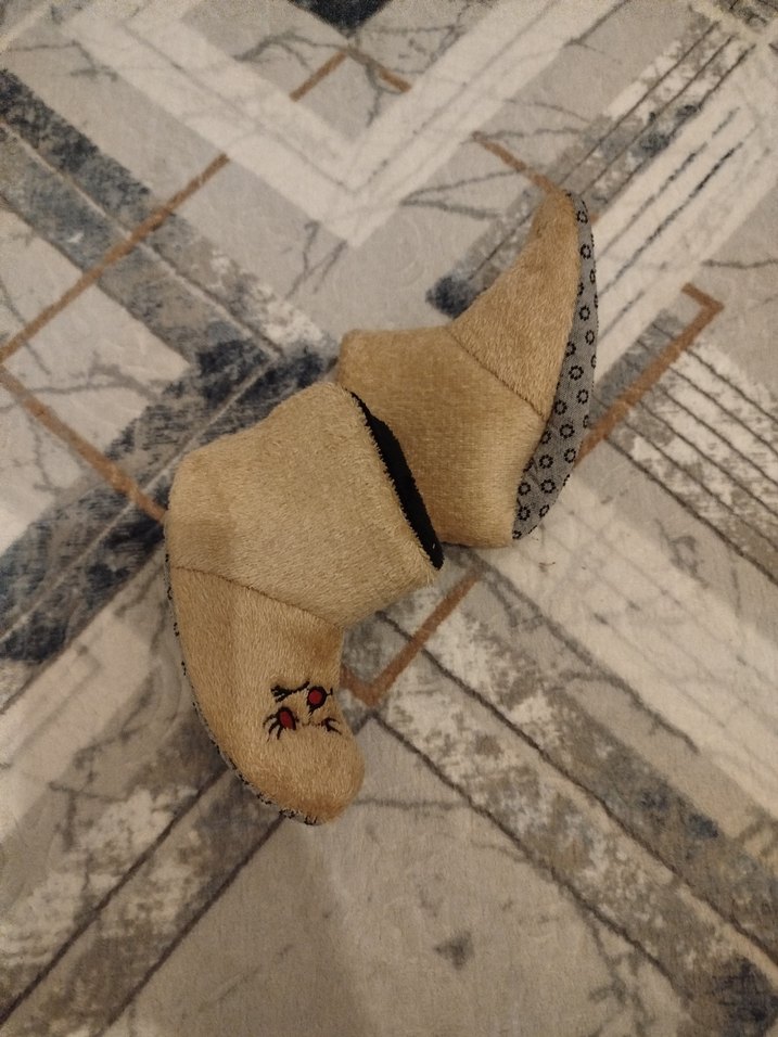 Kızlar için Kahverengi Nakışlı Sıcak Ev Terlikleri - Görsel 2