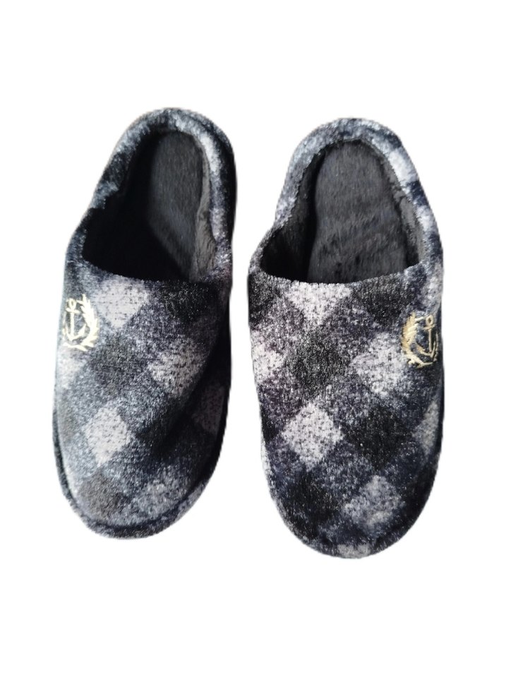 Gri erkek Peluş Ev Terliği - Görsel 2